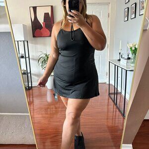 Cloudful Air Adjustable Strap Pocket 2-in-1 Tennis Dress Black Sport Plus Size